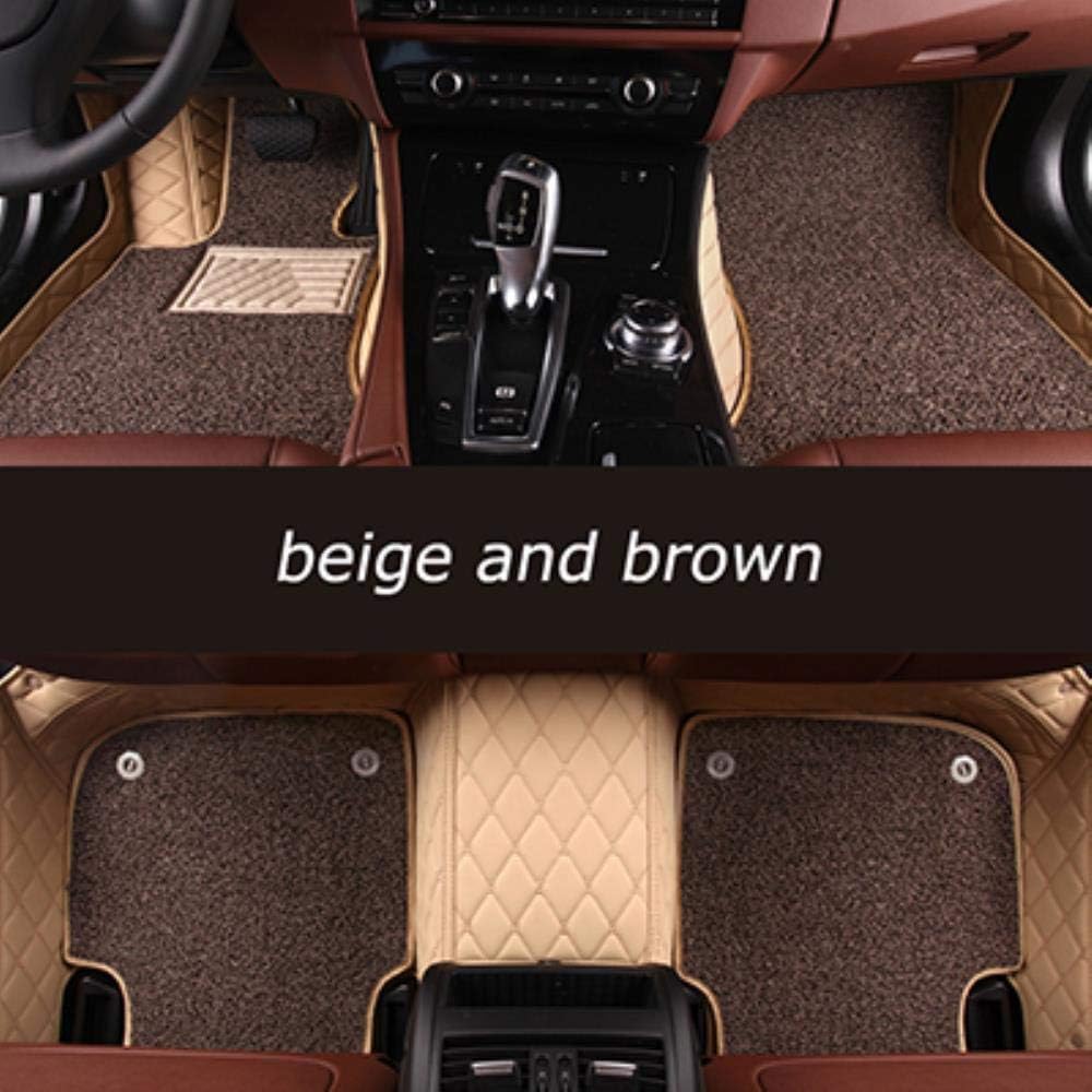 HIZH Custom Car Floor Mats for Lexus All Models ES IS-C IS350 LX570 RX350 LX470 LS RX NX GS CT GX LX RC RX300 auto styling,beige and brown