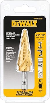 DEWALT Step Drill Bit, Impact Ready 