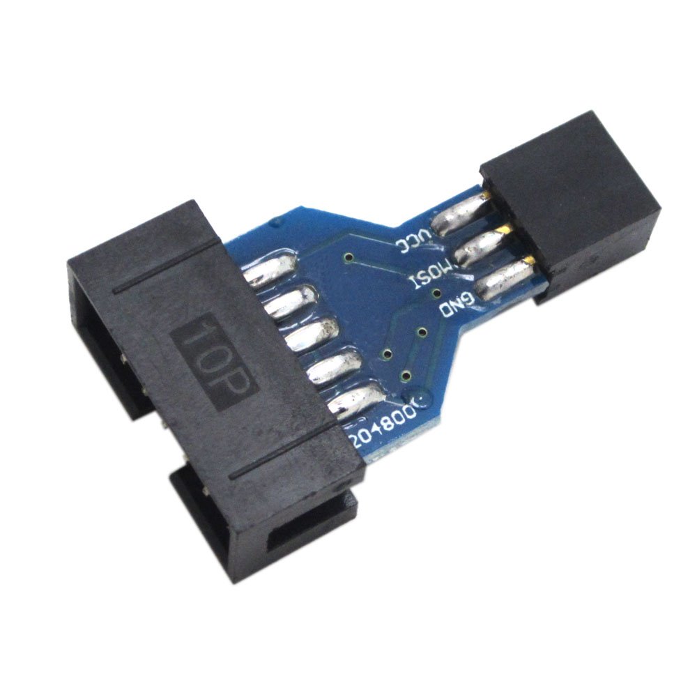 DollaTek Smaller 10Pin to 6Pin Adapter Board for AVRISP MKII USBASP STK500