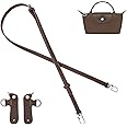 KOMHPS Purse Straps Replacement, Leather Handbag Crossbody Shoulder Strap Kit Adjustable for Mini Longcamp Tote Bag Women