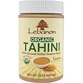 Lebanon - Organic Tahini, 100% Ground Sesame Paste, 15 oz (425g)