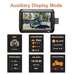 VSYSTO WiFi Motorcycle Dash Cam, Tire Pressure