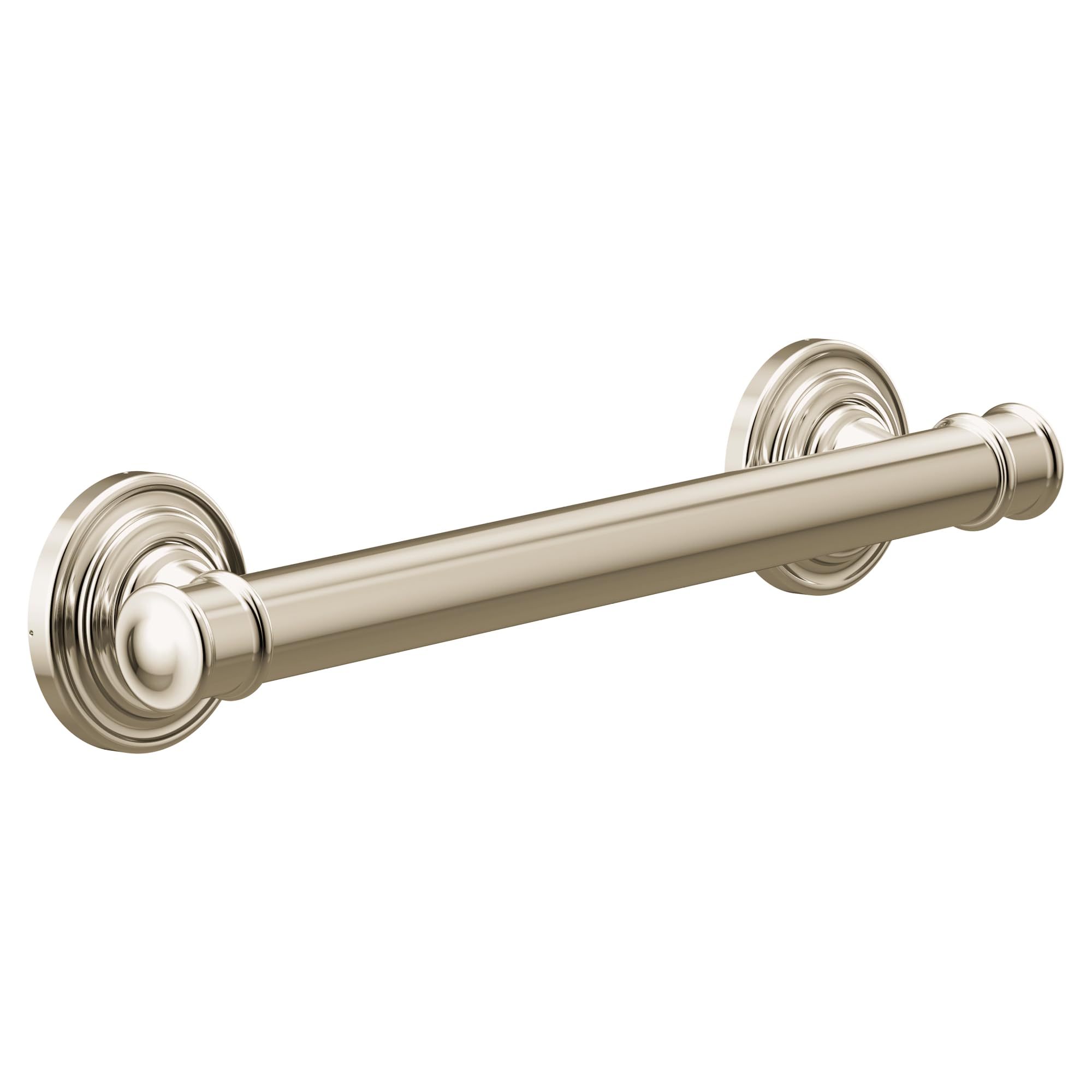 Photo 1 of Moen YG6412NL Bathroom Safety 12-Inch Stainless Steel Traditional Bathroom Grab Bar, Polished Nickel