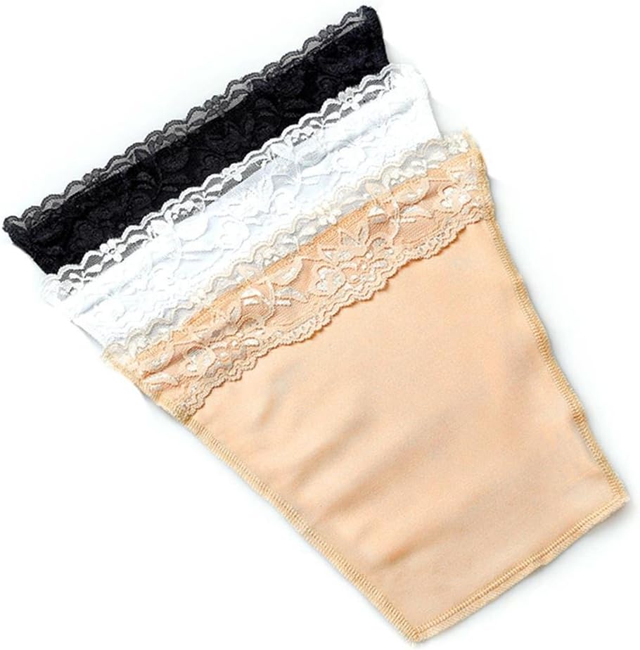 Xixou Women 3 Color Set Clip On Lace Bra Mock Camisoles Cami Cleavage Cover Bras