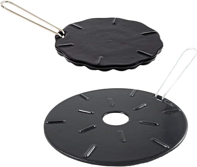 Cast Iron Heat Diffuser Plate Flame Reducer 2 Pack 2 Sizes Included 8.25” and 6.75” Heat
