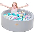 SROTIO Memory Foam Ball Pit for Baby Toddlers, 36 x 12 in Easy to Clean or Install of Ideal Gift for Children, Detachable Design, Hidden Zipper, No Ball