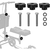 YIBEICO Height Adjustment Knobs for Knee Walker Replacement Parts 3 Pcs | Handle Bars Height Adjustment Knob Replacement for KneeRover Knee Scooter