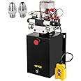 VEVOR Dump Hydraulic Pump, 12 Quart Double Acting, Black