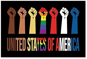 Awkward Styles United States of America Poster Black Lives Matter Support Decor Humanity Wall Art BLM LGBT Prints 24