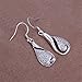 NYKKOLA Classic Fashion Jewelry 925 Solid Silver Teardrop Hook Earrings Dangle Hoops Elegant Earring for Womens, Gifts for Women