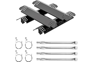 BMMXBI Grill Replacement Parts for Nexgrill Grill 4-Burner 720-0925 720-0925P 720-0882A 720-0896 Grill, Flame Tamer Heat Tent and Grill Burner for Nexgrill Grill 6-Burner 720-0969GA 720-0969