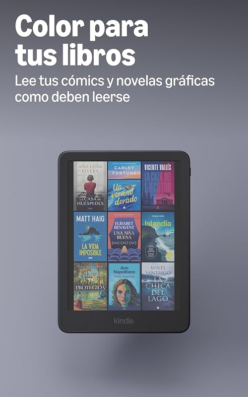 Kindle Colorsoft (última generación): ahora más fino y ligero, con pantalla a color de 7" y luz cálida (16 GB, grafito)