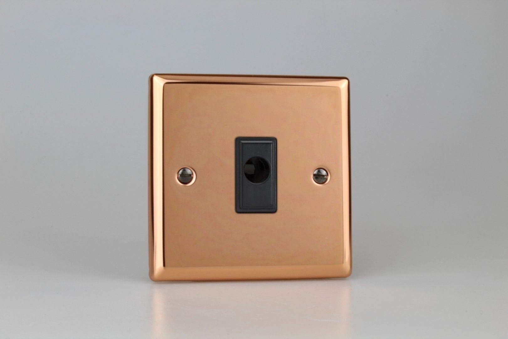 Varilight 16A Flex Outlet Plate Polished Copper