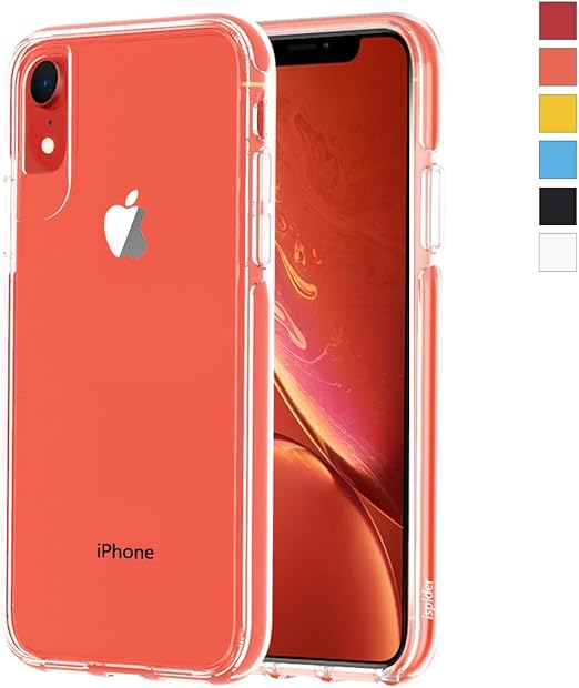 Amazon Com Ismabo Clear Case Designed For Iphone Xr 9 8 Feet Anti Fall Premium Protective Protective Case For Apple Iphone Xr Hard Pc Back And Dual Layer Reinforced Tpu Bumper Frame Coral Bumper