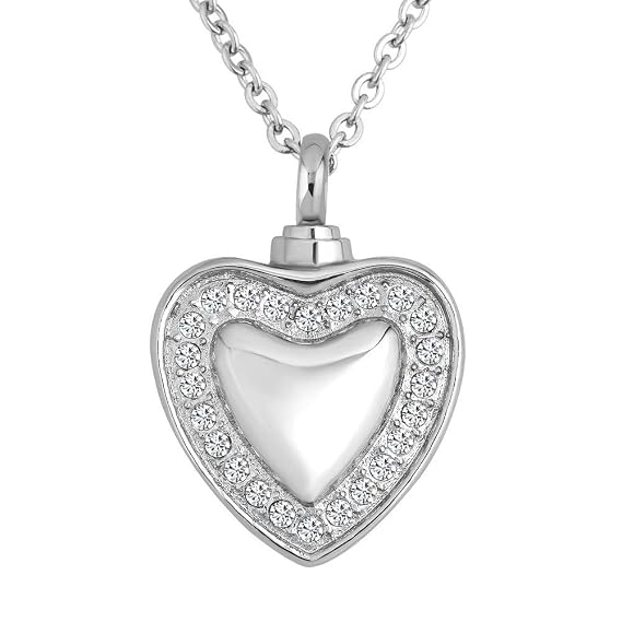 Buy DWJSu Hear Urn Necklaces You Can Put Ashes In Keepsake Pendant