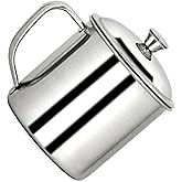 Beufee 2Pcs Stainless Steel Cup with Lid and Handle, Portable 304 Extra Thick Stainless Steel Drinking Tea Coffee Mug Water Tumbler for Home Commercial Use (Large)