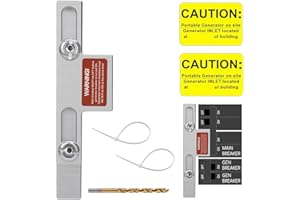 STPCTOU Generator Interlock Kit,Electrical Interlocking Panel Compatible with Square D Homeline Meter Main 150 or 200 Amp Breaker, Generator Electrical Interlock Kit.