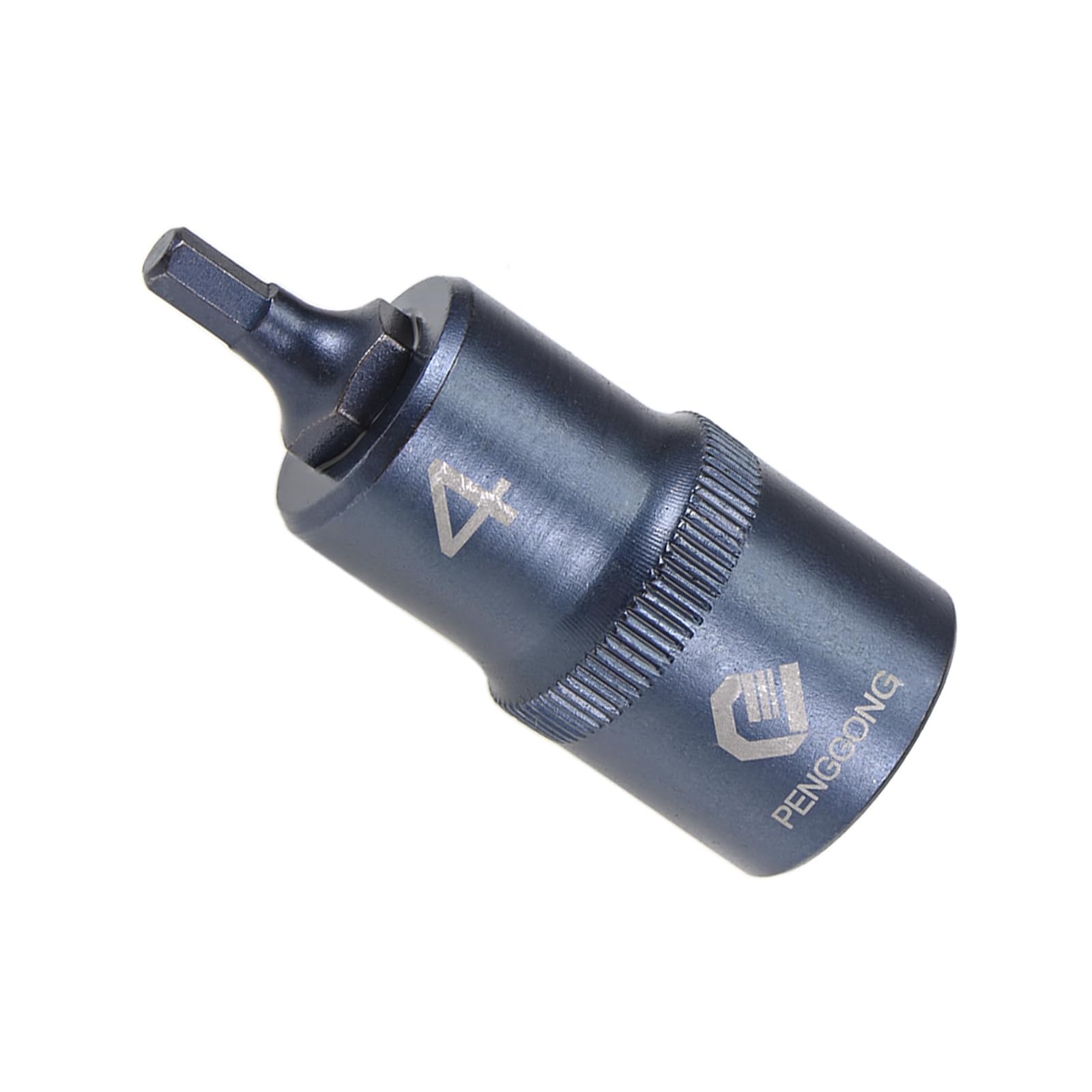 CoCud Hex Bit Socket, H4 Bit 1/2" Drive 2" Length, Star S2 Alloy Steel Cr-V Socket Blue - (Applications: for Fastener Application)
