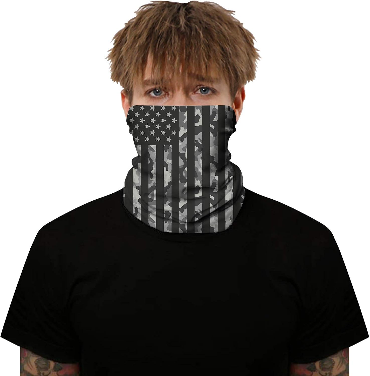 AviviRuth Men Women 3D Seamless Rave Bandana Neck Gaiter Face Mask