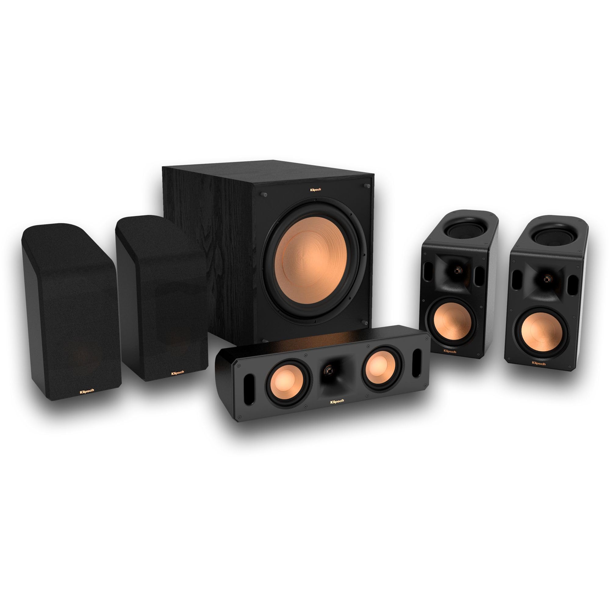 Klipsch Reference Cinema System, Black, Bundle with Onkyo TX-RZ30 170W 9.2-Channel 8K 4K Network AV Receiver