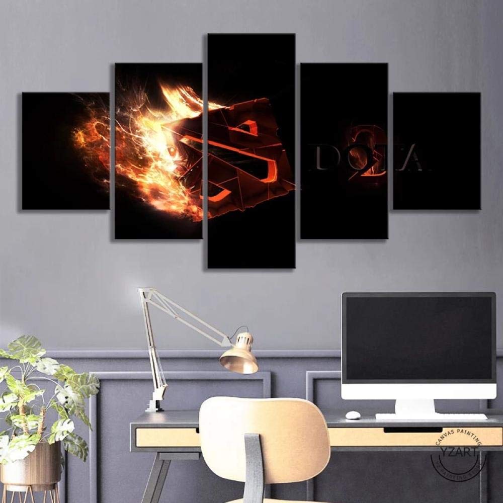 5 Pieces Canvas Paintings Hd Prints Home Decorative Painting Wall Art Modular Pictures Bedside Backg