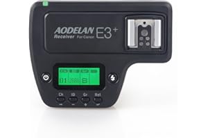 AODELAN E3+ Flash Speedlite Receiver Flash Trigger for Canon 600EX-RT, 600EX II-RT, 430EXIII-RT, ST-E3-RT