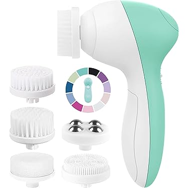 best sensation lubricants COSLUS JMY05 Face Scrubber Facial Cleansing Brush: Silicone Portable Waterproof Rechargeable Face Wash Brush,Electric Face Exfoliator