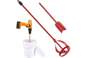 Tkxjry 2PCS Paint Mixer for Drill, Cement Mixer Stirring Paddle, Paint Mixing Paddle, Drill Mixer Attachment, Resin Mixer Pad