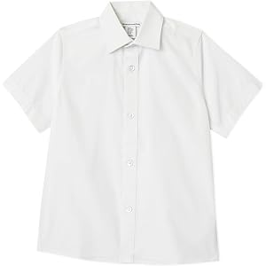 Amazon Essentials Boys' Short Sleeve Poplin Shirt