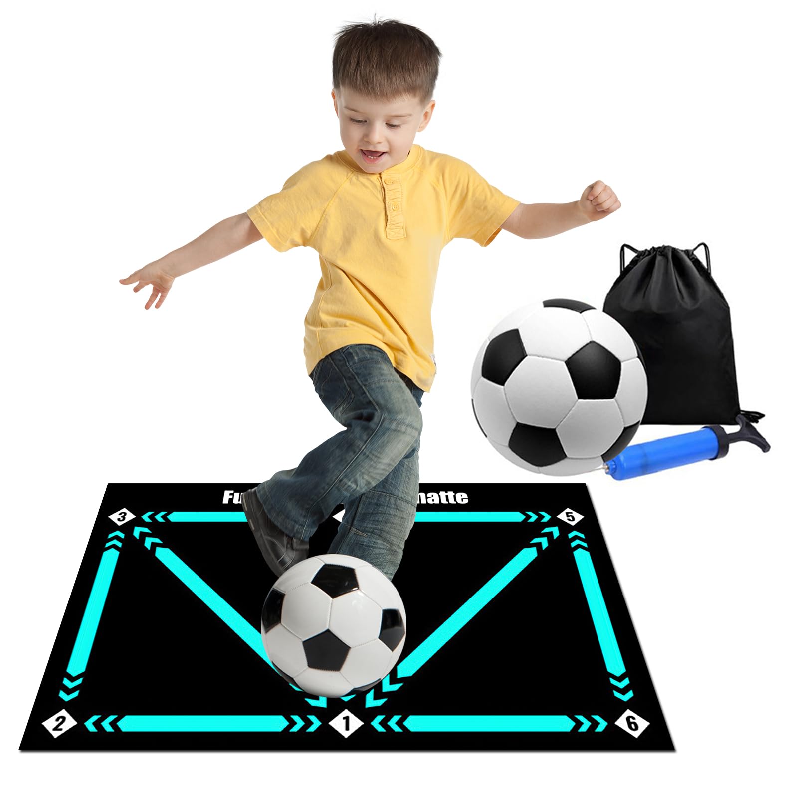WMLBK Soccer Trainer, Portable Ball Mastery Equipment for Kids Teens