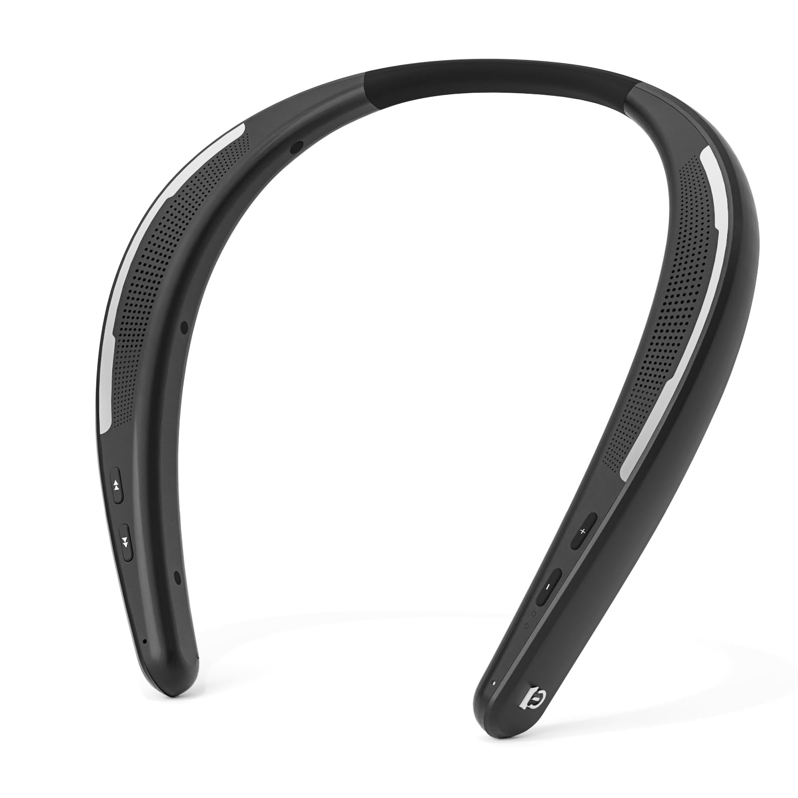 Earaku (イアラク) ネックスピーカー Bluetooth 5.3 ワイヤレス 高齢者 手元スピーカー 日本語音声案内 ウェアラブルネックスピーカー 88g軽量 首掛けスピーカー マイク付き テレビ用/ハンズフリー通話/スポーツ用 Zoom/Skype 対応