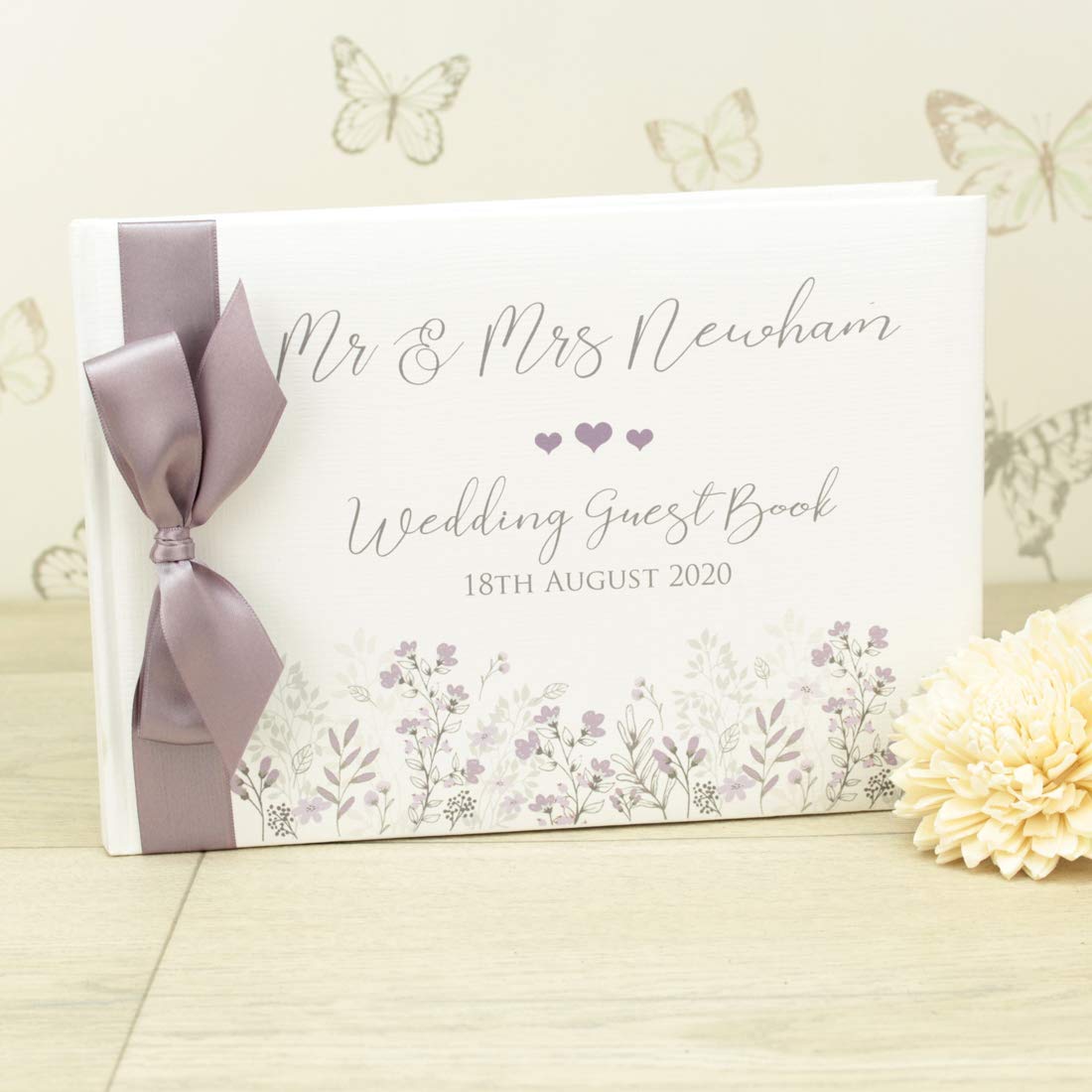 Personalised Printed Emma Wedding Guest Book Amazon.co.uk Handmade