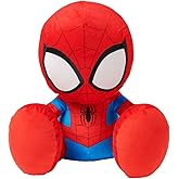 Disney Store Official Spider-Man Big Feet Plush - Spiderman Plush with Embroidered Features, Print Costume Details, Soft Fill, Oversized Feet - Marvel Plushie - 11 Inches