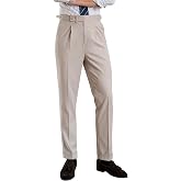 CHOKMAR Men's Gurkha Naples Italian Old Money Style Dress Pants