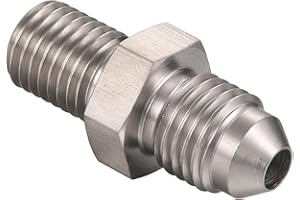 Podavelle 4AN Male to M10x1.25 Male Stainless Steel Brake Fitting Adapter Connector