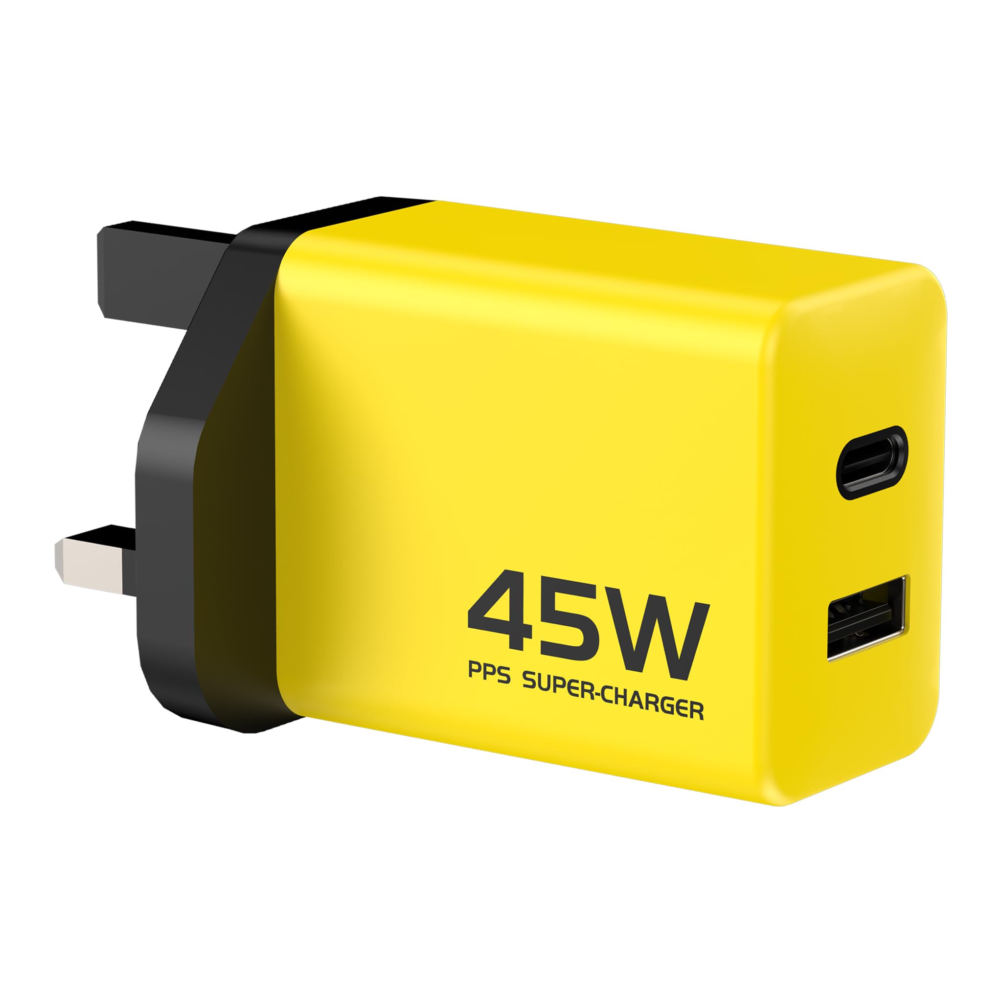 Pipestation 45W GaN USB C Charger | PPS Fast Charging | Multi USB A and C Plug Adaptor UK