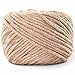 LOOMY 4mm 300 Feet Natural Jute Twine Arts and Crafts Jute Rope Industrial Packing Twine for DIY Crafts, Gardening Applications,Nursery Construction, Rustic Brown