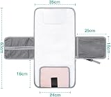 Lekebaby Portable Changing Mat Travel Baby Change Mat with Wipe-Pocket Pink view 4