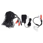 Tonton High Sensitive Weatherproof Preamp Microphone Audio Pickup Device Sound Voice Pickup Kit with 60 Feet Cable and Power Supply for CCTV Surveillance Camera System