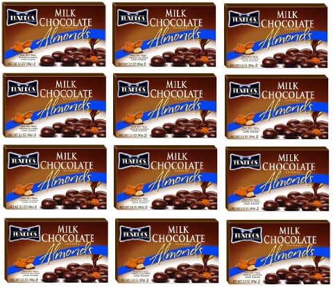 Tuxedos Milk Chocolate Covered Almonds: 12 Packs of 3.5 Oz - Tj