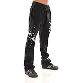 SCREENSHOT-Fleece Pants 5202 Mens Streetwear Urban Stack Fit Fleece Pants - NYC Street Fashion Sweatpants Ribbed Wasteband