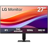 LG Full HD Monitor (27U411A) - 27" Full HD (1920x1080) Display, 120Hz Refresh Rate, sRGB 99% (Typ.), Reader Mode & Flicker Sa