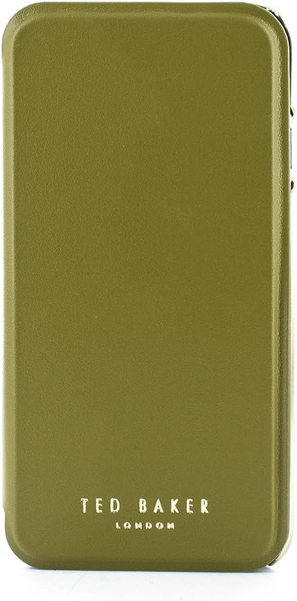 Ted Baker AW18 Fashion Mirror Folio Case for Apple iPhone 8/7, Protective Cover for Professional Women/Girls - Shannon - Green