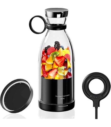 Licuadora portátil para exprimidor, licuadora de jugo fresco, exprimidor  eléctrico portátil inalámbrico de 350 ml, botella batidora de jugo fresco,  portátil, adecuada para hacer jugos de frutas : Amazon.com.mx: Hogar y  Cocina