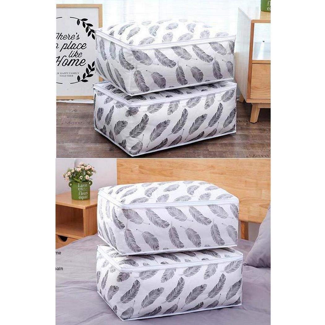 kirken Home Clothes Quilt Pillow Blanket Storage Bag Breathable Zipper Pouch Organizer Bags