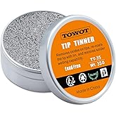 TOWOT Tip Tinner for Electronics Soldering, Iron Tip Cleaner and Re-Tinning Solution, Removes Oxidation, 35g