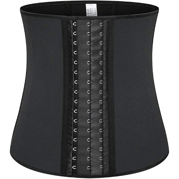 thumbnail image 2 of Aecibzo Women's Black Waist Trainer - Corset Body Shaper For Workout & Shapewear 2 of 9