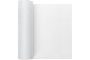 RAINHOL Light-Weight White Fusible Interfacing 12" * 25 yd, Iron on Polyester Non-Woven Fusible Interfacing Single Sided for Sewing Quilting DIY Crafts