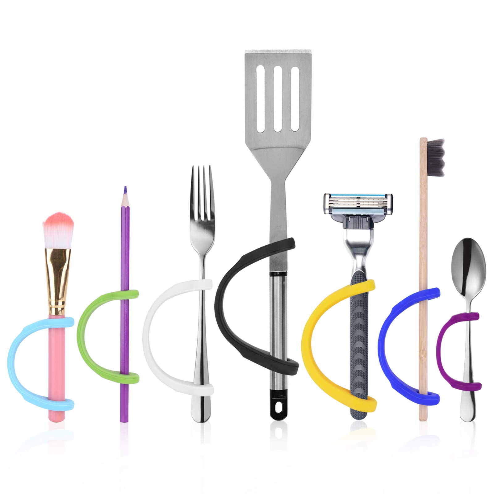 J&Co Adaptive Hand Mobility Aid [7 Pack] | Silicone Adaptive Aid for Adults, Kids, and Elderly | Adaptive Equipment