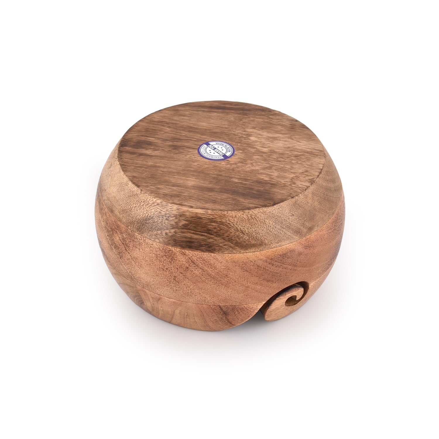 NIRMAN Wooden Yarn Bowl Portable Knitting Yarn Bowl Christmas Gifts for Women Knitting Crochet Knit Picker Yarn Bowl (7